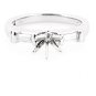 STUNNING 14K WHITE GOLD BAGUETTE SIDE DIAMOND SEMI MOUNT ENGAGEMENT RING SETTING