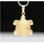 UNIQUE 14K SOLID YELLOW GOLD TURTLE 3D PENDANT / CHARM ~ 1.1GR ~ FREE S&H
