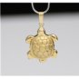 UNIQUE 14K SOLID YELLOW GOLD TURTLE 3D PENDANT / CHARM ~ 1.1GR ~ FREE S&H