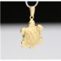 UNIQUE 14K SOLID YELLOW GOLD TURTLE 3D PENDANT / CHARM ~ 1.1GR ~ FREE S&H