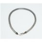 14K SOLID WHITE GOLD 4MM ITALIAN LINK BRACELET BY MILOR ITALY ~ 7.5" ~ 3.6 GRAMS