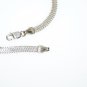 14K SOLID WHITE GOLD 4MM ITALIAN LINK BRACELET BY MILOR ITALY ~ 7.5" ~ 3.6 GRAMS