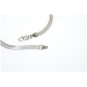 14K SOLID WHITE GOLD 4MM ITALIAN LINK BRACELET BY MILOR ITALY ~ 7.5" ~ 3.6 GRAMS