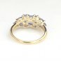 UNIQUE 14K SOLID YELLOW GOLD 1.40TCW OVAL & ROUND TANZANITE RING ~ FREE S&H