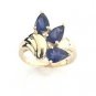 BEAUTIFUL 10K SOLID YELLOW GOLD 1.95 TCW PEAR SHAPED AMETHYST RING ~ FREE S&H