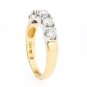 TWO TONE 14K GOLD ROUND DIAMOND WEDDING ANNIVERSARY BAND RING 1.05 CARAT -G/SI