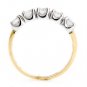 TWO TONE 14K GOLD ROUND DIAMOND WEDDING ANNIVERSARY BAND RING 1.05 CARAT -G/SI