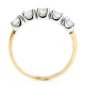 TWO TONE 14K GOLD ROUND DIAMOND WEDDING ANNIVERSARY BAND RING 1.05 CARAT -G/SI