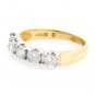 TWO TONE 14K GOLD ROUND DIAMOND WEDDING ANNIVERSARY BAND RING 1.05 CARAT -G/SI
