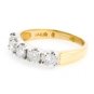 TWO TONE 14K GOLD ROUND DIAMOND WEDDING ANNIVERSARY BAND RING 1.05 CARAT -G/SI
