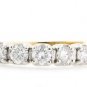 TWO TONE 14K GOLD ROUND DIAMOND WEDDING ANNIVERSARY BAND RING 1.05 CARAT -G/SI