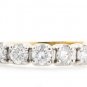 TWO TONE 14K GOLD ROUND DIAMOND WEDDING ANNIVERSARY BAND RING 1.05 CARAT -G/SI
