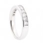18K WHITE GOLD PRINCESS CUT DIAMOND ETERNITY ANNIVERSARY BAND RING 1.60 CT G/VS2