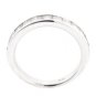 18K WHITE GOLD PRINCESS CUT DIAMOND ETERNITY ANNIVERSARY BAND RING 1.60 CT G/VS2