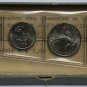 FLEUR DE COINS ANNEE 1965 MONNAIE DE PARIS ORIGINAL MINT SET 2 SILVER FDC COINS