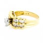 UNIQUE 14K YELLOW GOLD PEAR SHAPE BOW DIAMOND ENGAGEMENT RING ~ 1.45 TCW ~ E/SI2