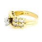 UNIQUE 14K YELLOW GOLD PEAR SHAPE BOW DIAMOND ENGAGEMENT RING ~ 1.45 TCW ~ E/SI2