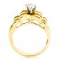 UNIQUE 14K YELLOW GOLD PEAR SHAPE BOW DIAMOND ENGAGEMENT RING ~ 1.45 TCW ~ E/SI2