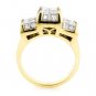 UNIQUE 14K YELLOW GOLD 2.25 TCW GENUINE PRINCESS CUT DIAMOND FASHION RING