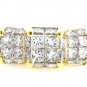UNIQUE 14K YELLOW GOLD 2.25 TCW GENUINE PRINCESS CUT DIAMOND FASHION RING