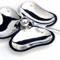 UNIQUE & MODERN 925 STERLING SILVER 3 COMPARTMENT CANDY RELISH PLATTER / DISH