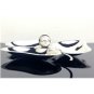 UNIQUE & MODERN 925 STERLING SILVER 3 COMPARTMENT CANDY RELISH PLATTER / DISH