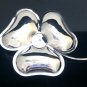 UNIQUE & MODERN 925 STERLING SILVER 3 COMPARTMENT CANDY RELISH PLATTER / DISH
