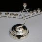 VINTAGE MEXICO 1960's 925 STERLING SILVER MODERNIST JUDAICA ART MENORAH ~ A+