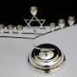 VINTAGE MEXICO 1960's 925 STERLING SILVER MODERNIST JUDAICA ART MENORAH ~ A+