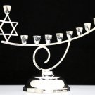 VINTAGE MEXICO 1960's 925 STERLING SILVER MODERNIST JUDAICA ART MENORAH ~ UNIQUE