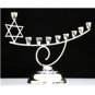 VINTAGE MEXICO 1960's 925 STERLING SILVER MODERNIST JUDAICA ART MENORAH ~ UNIQUE