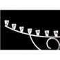 VINTAGE MEXICO 1960's 925 STERLING SILVER MODERNIST JUDAICA ART MENORAH ~ UNIQUE