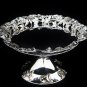MAGNIFICENT MILAN ITALY STERLING SILVER LARGE 12" FLORAL CAKE PIE PLATTER STAND