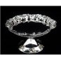MAGNIFICENT MILAN ITALY STERLING SILVER LARGE 12" FLORAL CAKE PIE PLATTER STAND