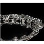 MAGNIFICENT MILAN ITALY STERLING SILVER LARGE 12" FLORAL CAKE PIE PLATTER STAND