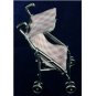 925 SOLID Sterling Silver Decorative Art Dollhouse miniature Baby Girl Stroller