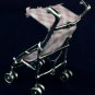 925 SOLID Sterling Silver Decorative Art Dollhouse miniature Baby Girl Stroller