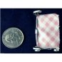 925 SOLID Sterling Silver Decorative Art Dollhouse miniature Baby Girl Stroller