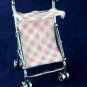 925 SOLID Sterling Silver Decorative Art Dollhouse miniature Baby Girl Stroller