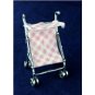 925 SOLID Sterling Silver Decorative Art Dollhouse miniature Baby Girl Stroller