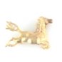 SOLID & HEAVY 14K YELLOW GOLD DIAMOND DETAILED HORSE RACING ESTATE PIN ~FREE S&H