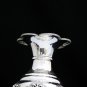 STUNNING 925 STERLING SILVER INTRICATE REPOUSSE FLORAL MOTIF TALL FLOWER VASE ~N