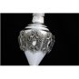 STUNNING 925 STERLING SILVER INTRICATE REPOUSSE FLORAL MOTIF TALL FLOWER VASE ~N