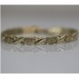 BEAUTIFUL 14K SOLID YELLOW GOLD X LINK TENNIS BRACELET - 8.5" LENGTH 7GRAMS