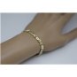 BEAUTIFUL 14K SOLID YELLOW GOLD X LINK TENNIS BRACELET - 8.5" LENGTH 7GRAMS
