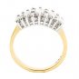 STUNNING ~ 14K TWO TONE GOLD 1.10 CARAT MARQUISE & BAGUETTE DIAMOND RING ~ H/SI