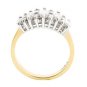 STUNNING ~ 14K TWO TONE GOLD 1.10 CARAT MARQUISE & BAGUETTE DIAMOND RING ~ H/SI