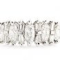 STUNNING ~ 14K TWO TONE GOLD 1.10 CARAT MARQUISE & BAGUETTE DIAMOND RING ~ H/SI