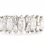 STUNNING ~ 14K TWO TONE GOLD 1.10 CARAT MARQUISE & BAGUETTE DIAMOND RING ~ H/SI