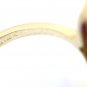 STUNNING 14K SOLID YELLOW GOLD & TWO OVAL SHAPED AMETHYST COCKTAIL RING SIZE 6.5